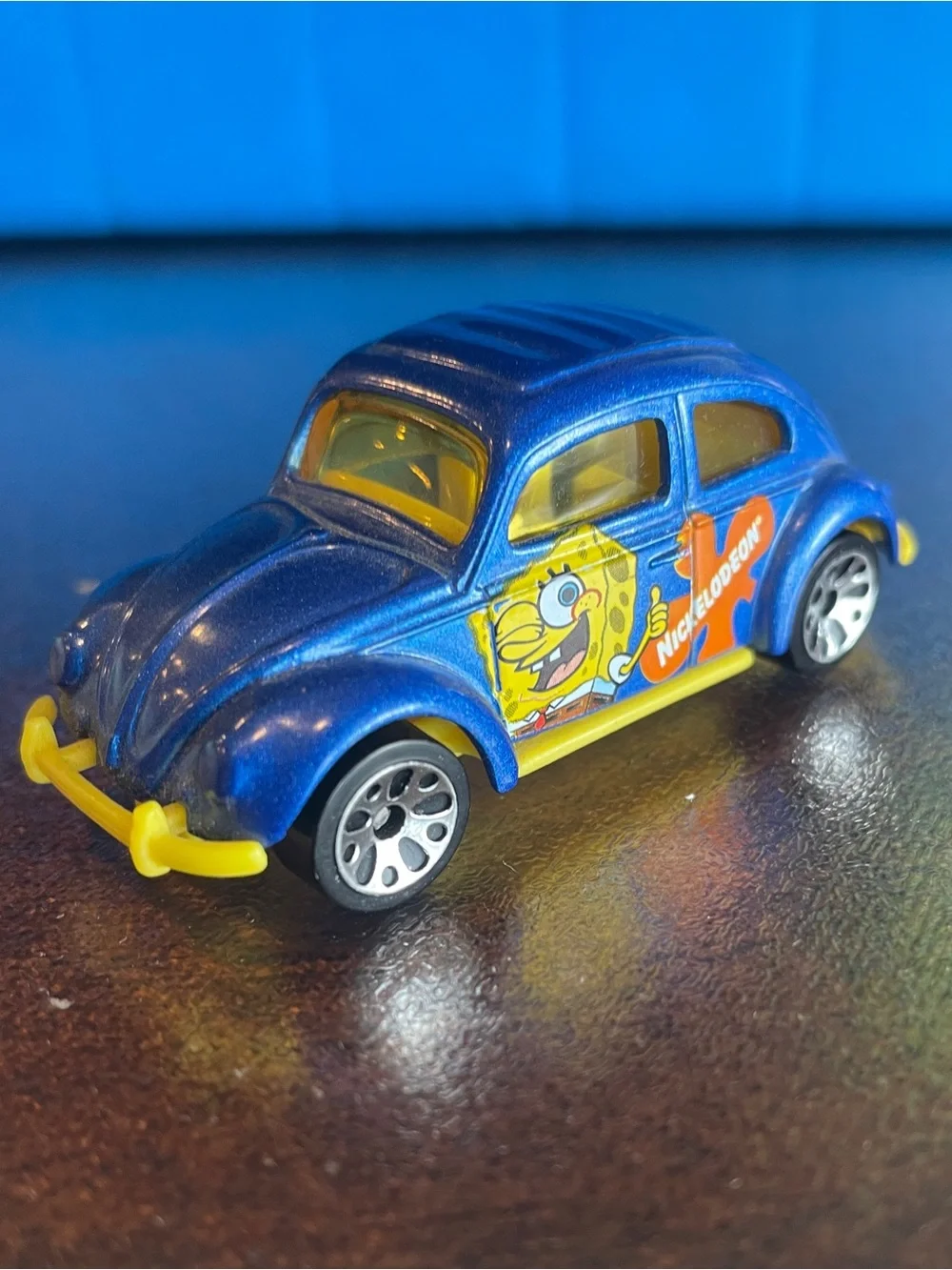 Vintage matchbox-Mattel Die cast, 62 VW beetle SpongeBob, Nickelodeon